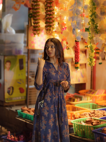 Sifar Indigo Ajrakh Co-ord Set