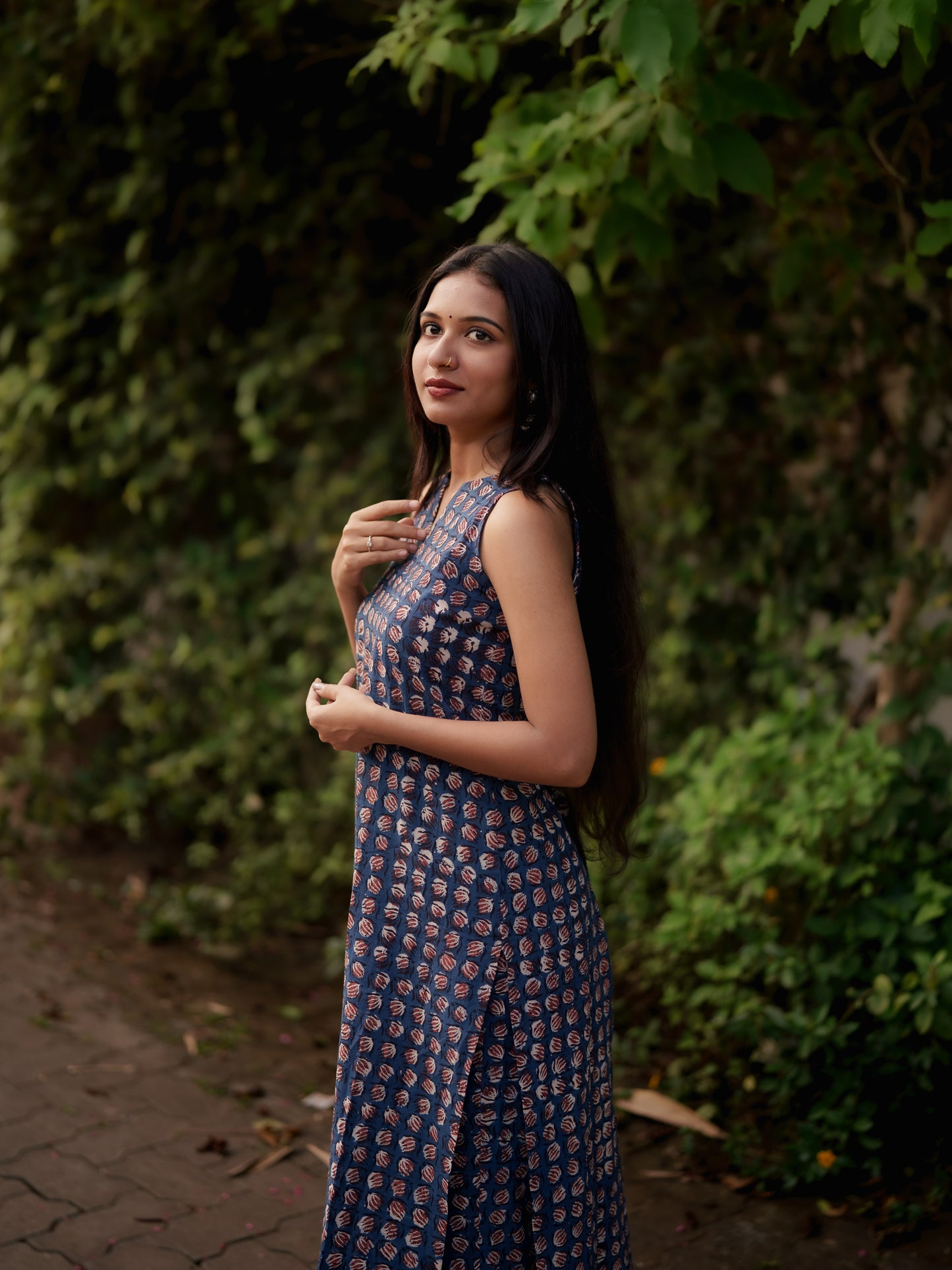 Gamyam Indigo Bagru Co-ord Set