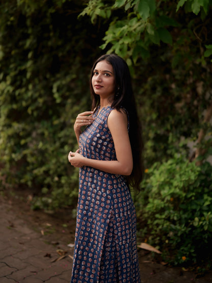 Gamyam Indigo Bagru Co-ord Set