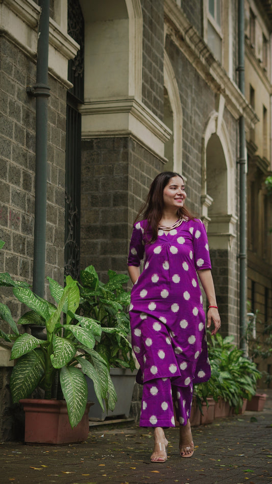 Agni Purple Co-ord Set