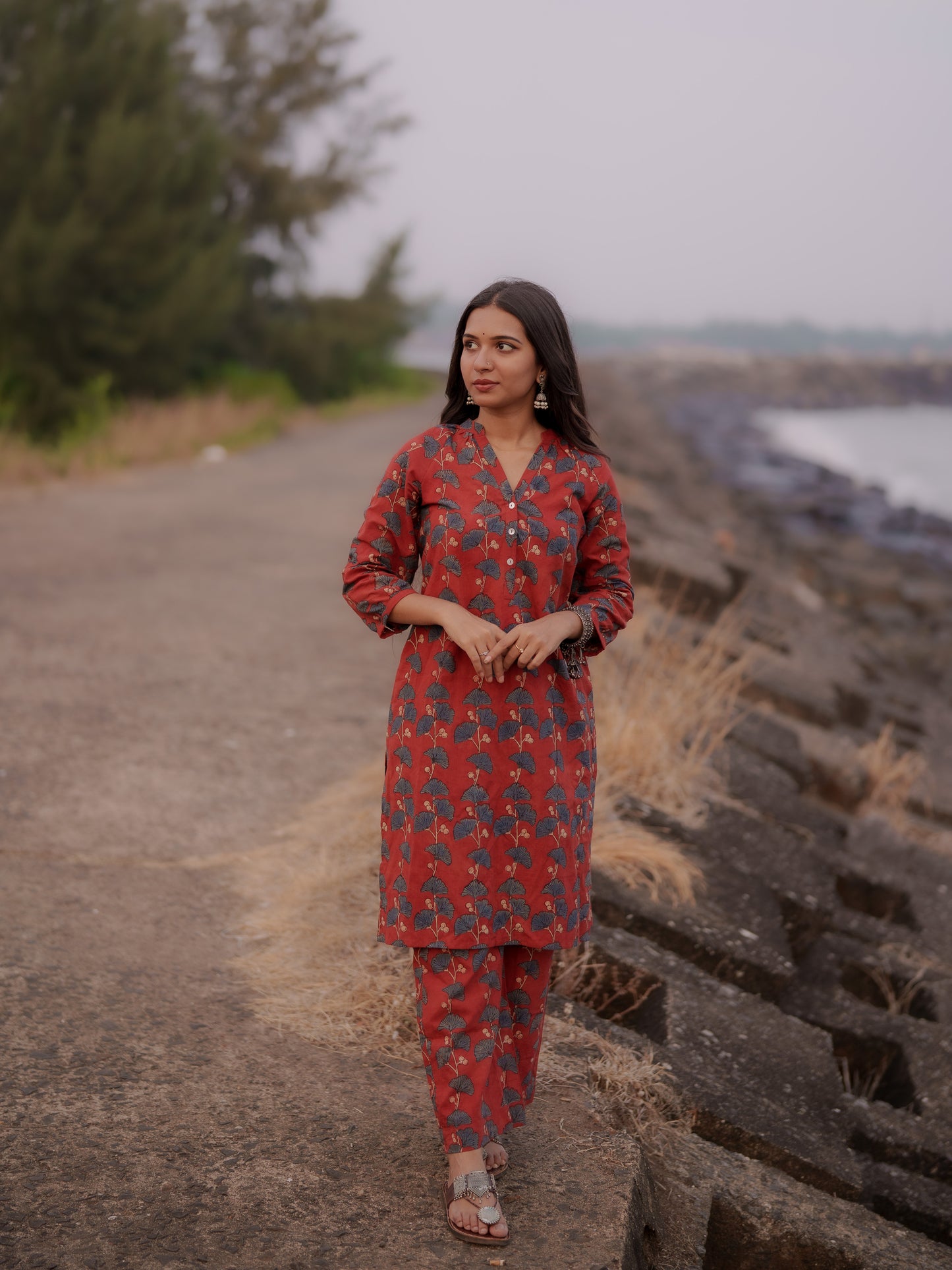 Safar Madder Ajrakh Co-ord Set