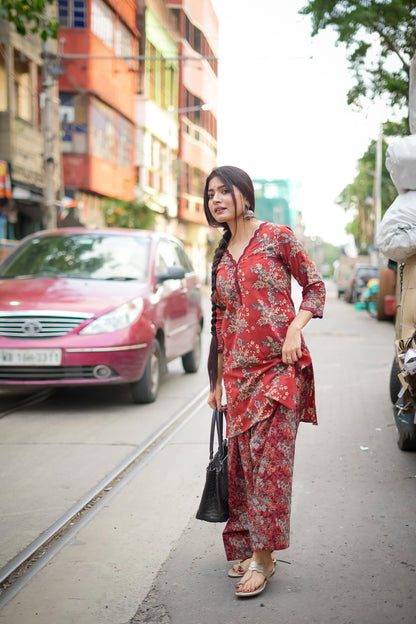Mann Madder Ajrakh Farsi Salwar Set
