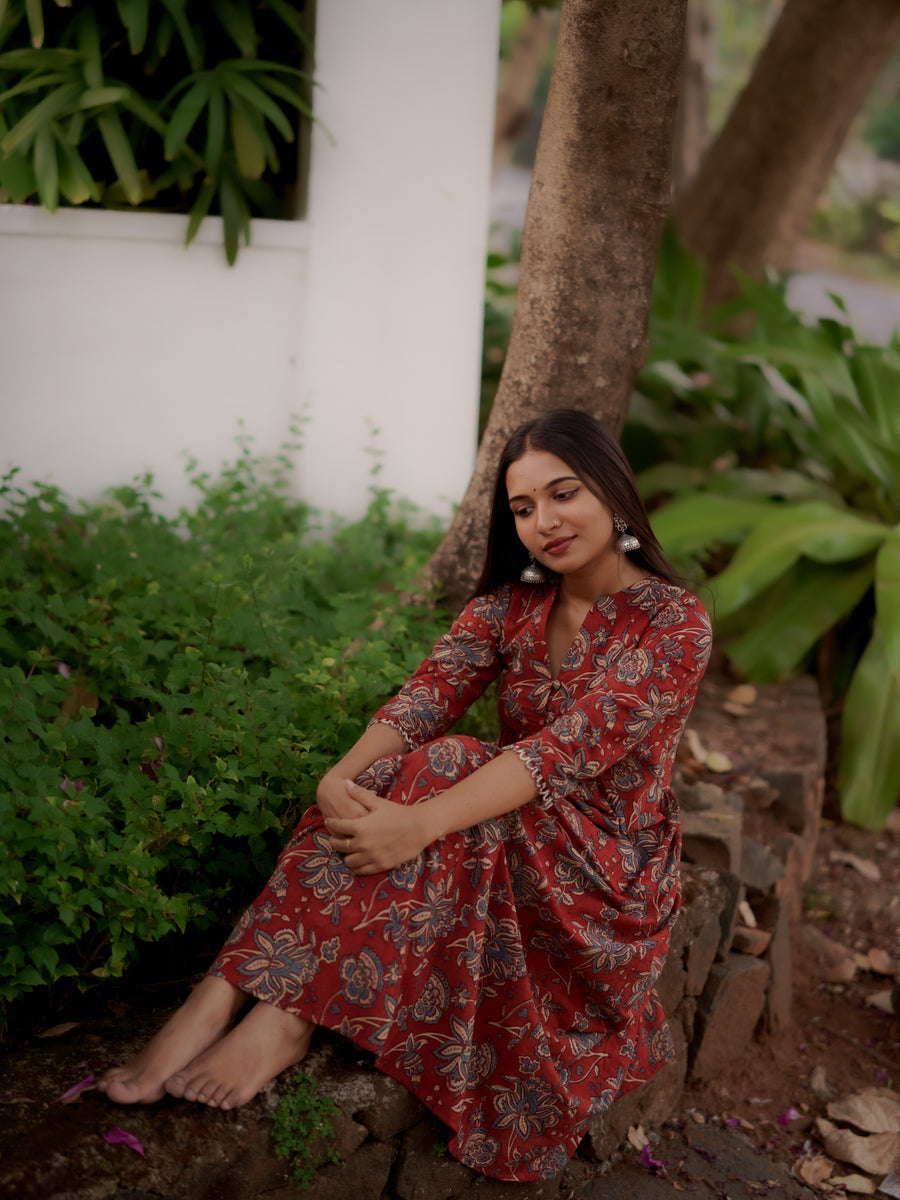 Sifar Madder Ajrakh Co-ord Set