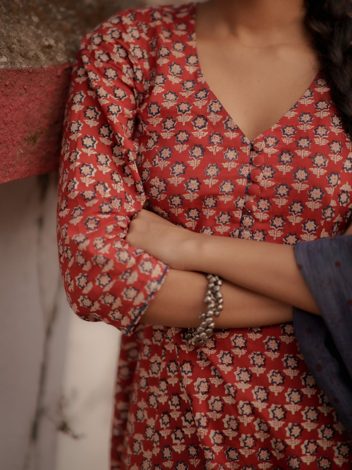 Maya Madder Red Bagru Co-ord Set