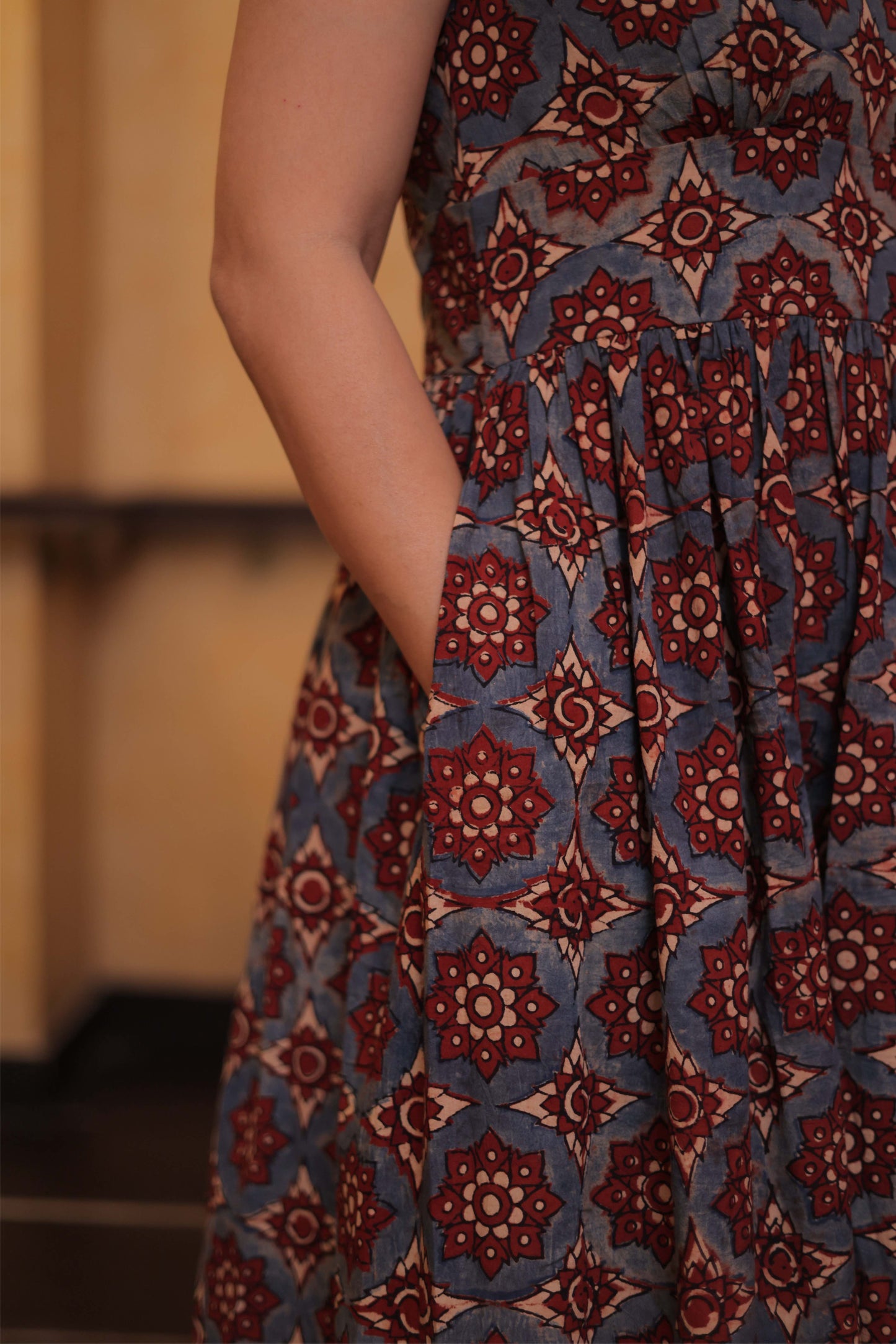 Marrakech Indigo Ajrakh Dress