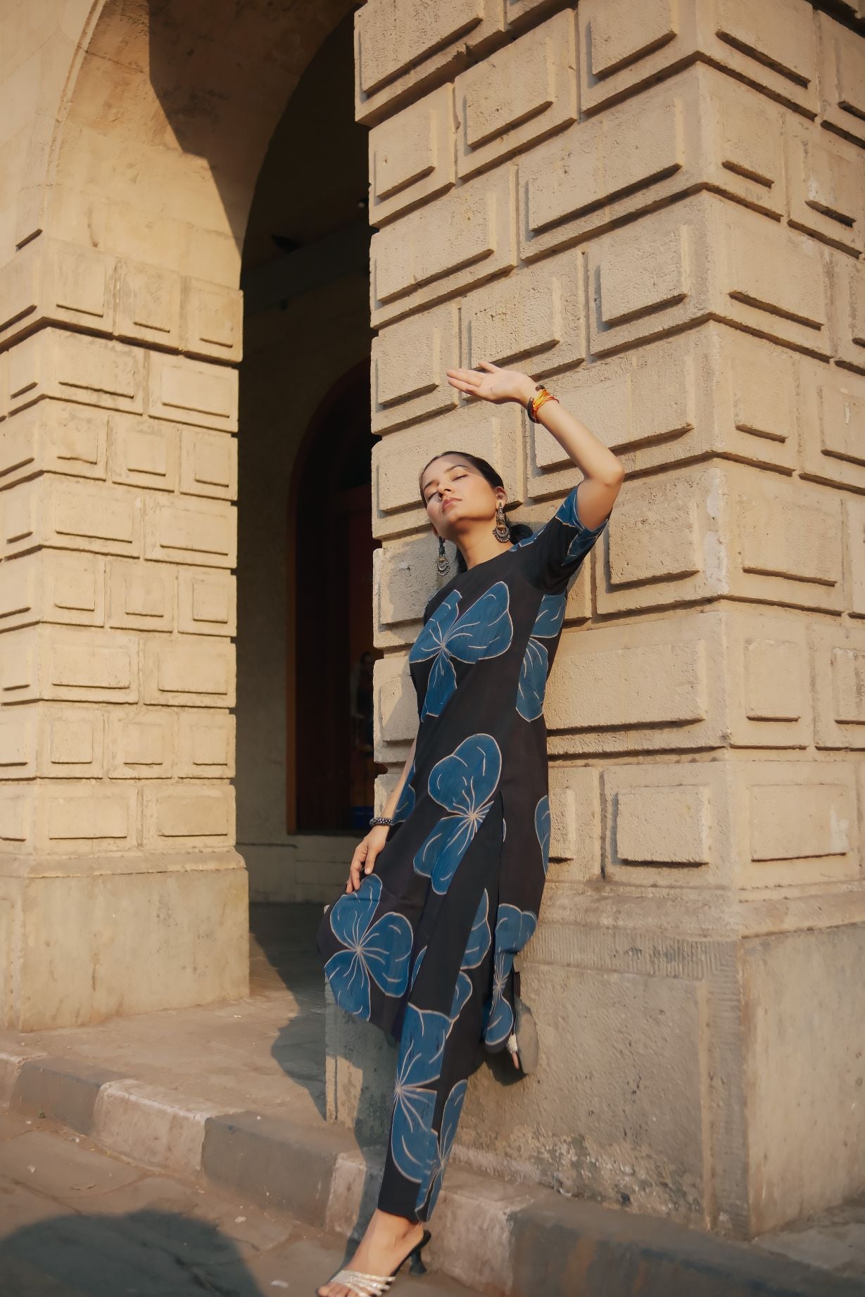 Karya Black Ajrakh Co-ord Set