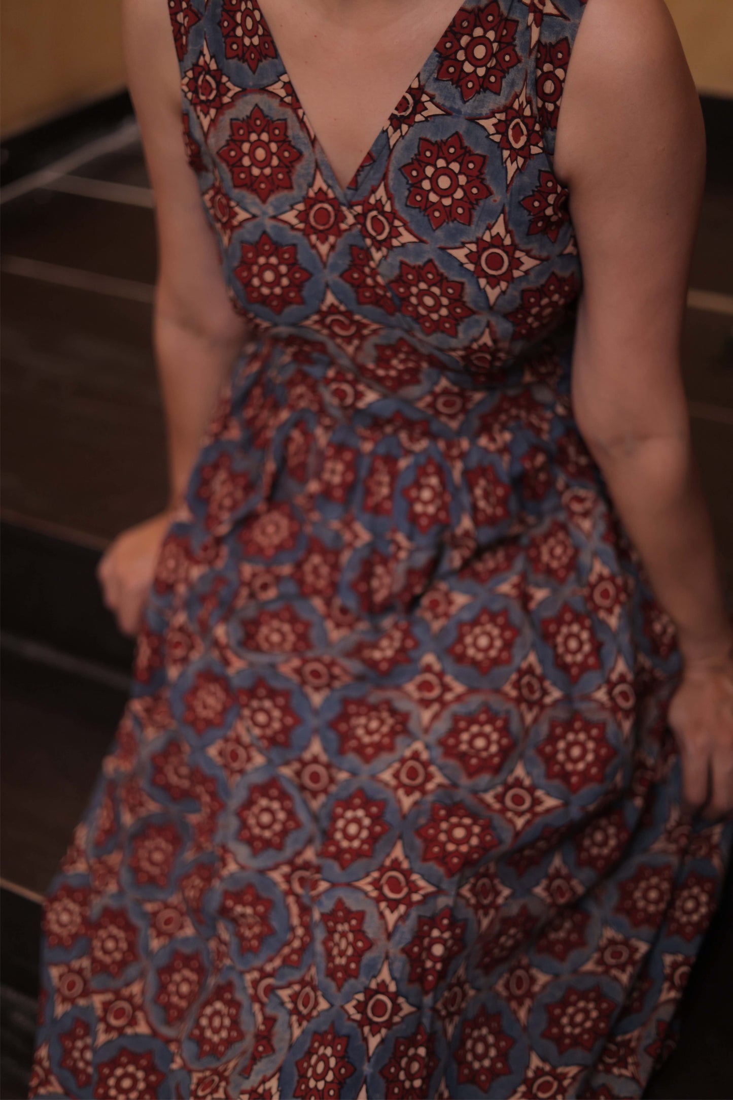 Marrakech Indigo Ajrakh Dress