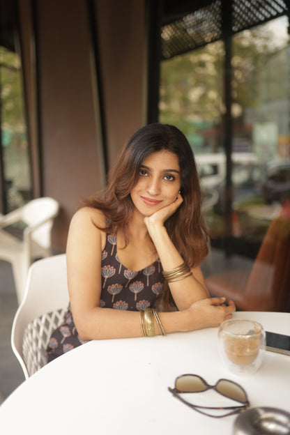 Saaya Black Ajrakh Co-ord Set