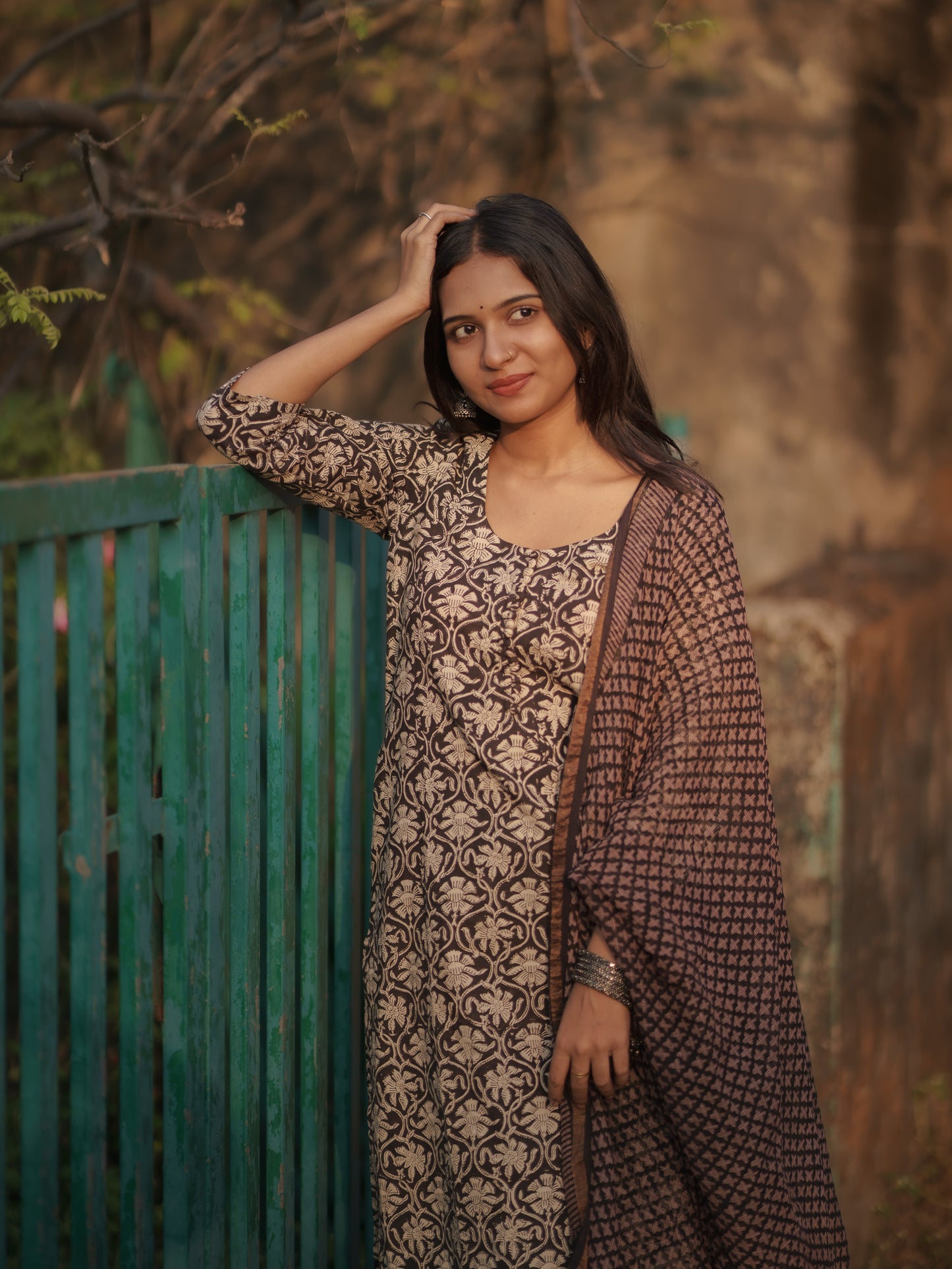 Myraa Bagru Co-ord Set