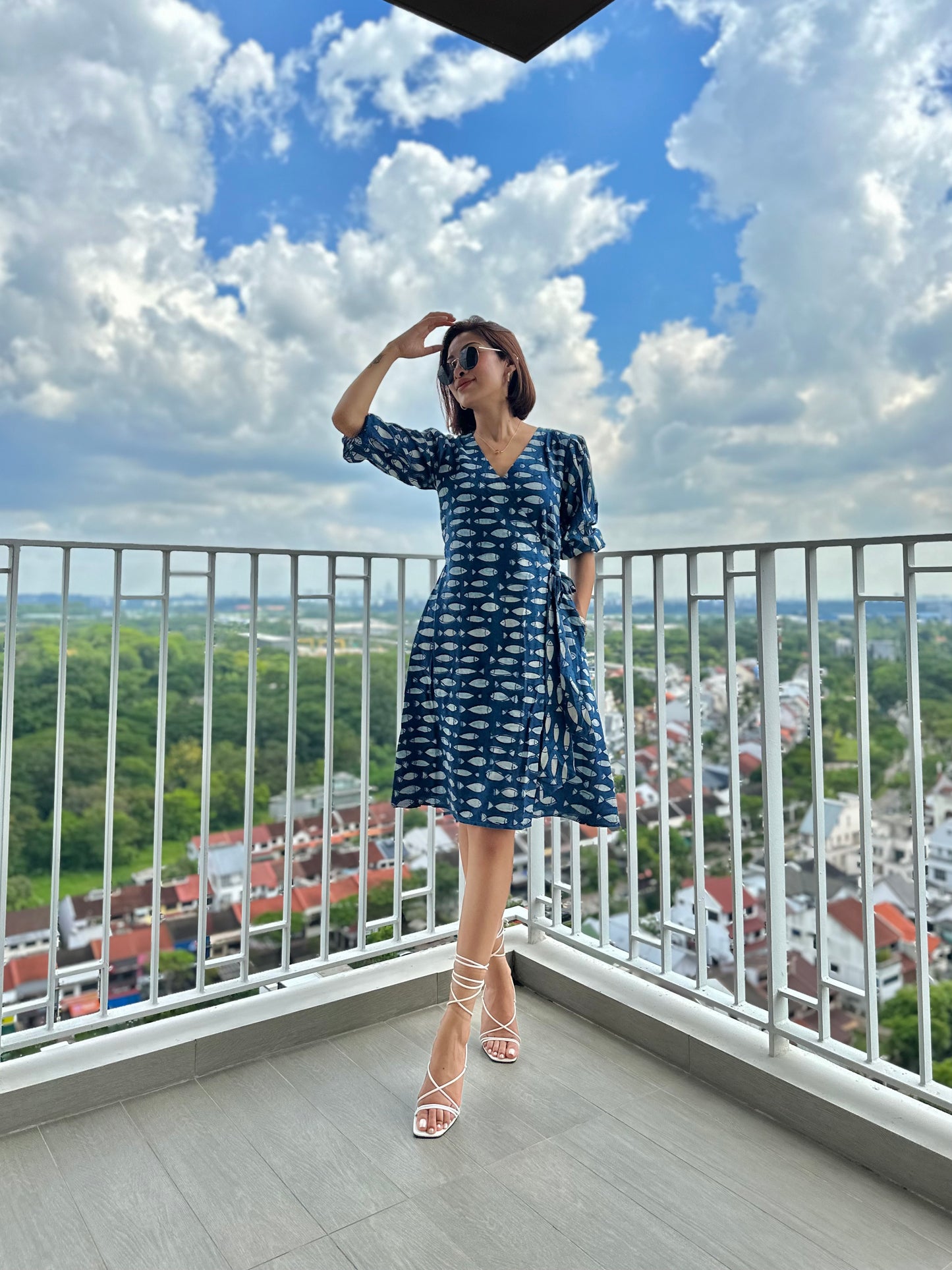 Bali Indigo Wrap Dress