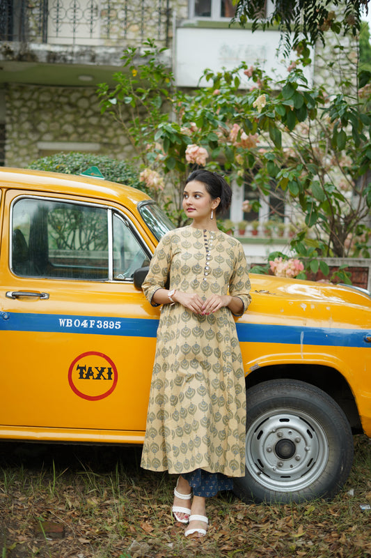 Alam Sanganeri Kurta