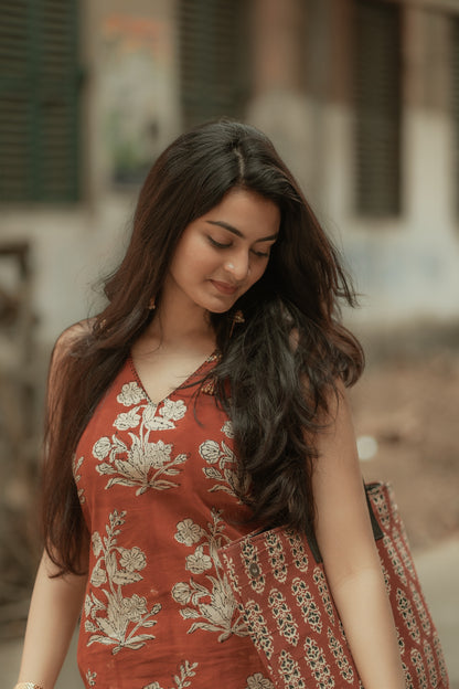 Raha Madder Bagru Co-ord Set
