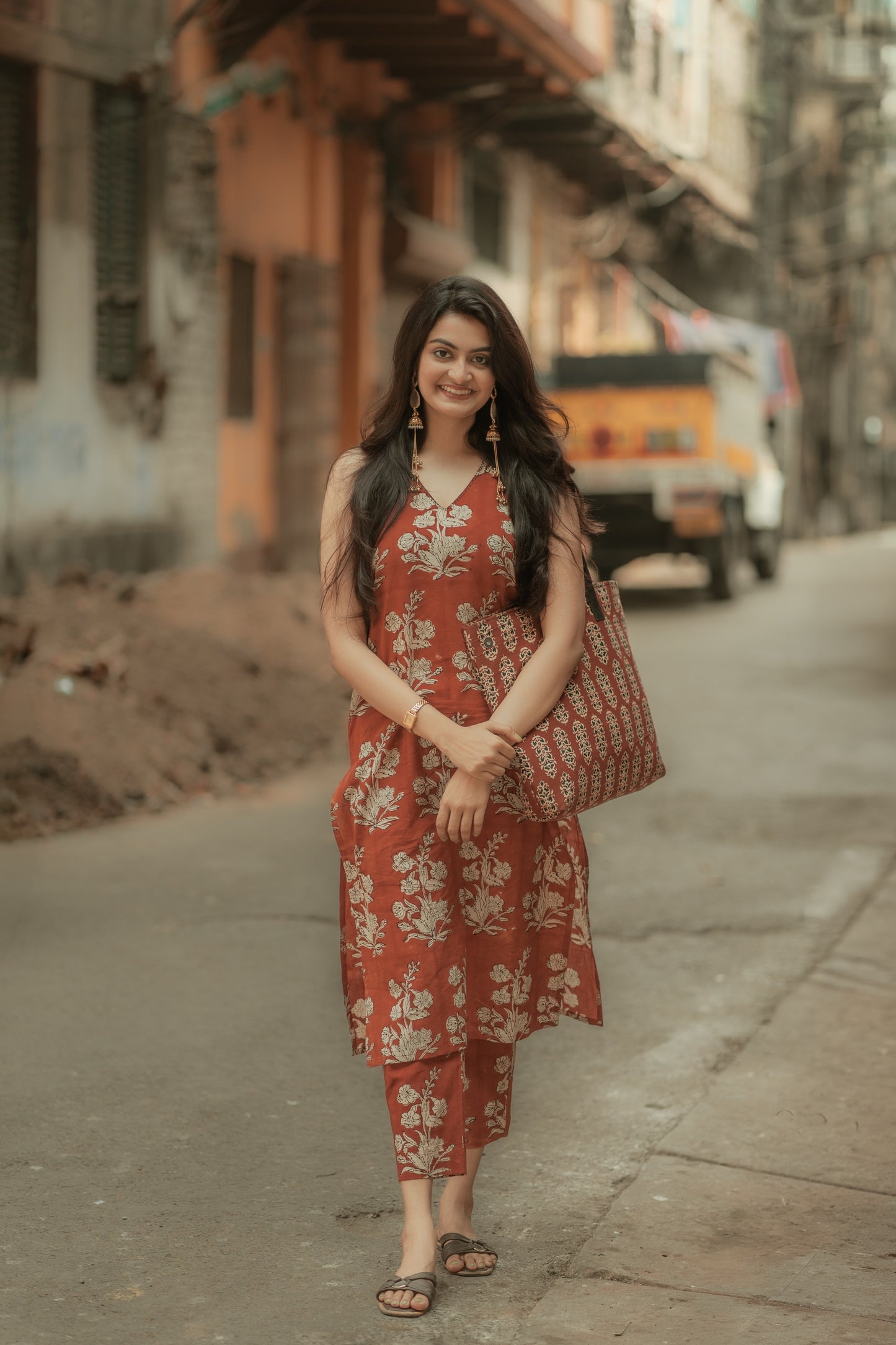 Raha Madder Bagru Co-ord Set