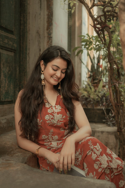 Raha Madder Bagru Co-ord Set