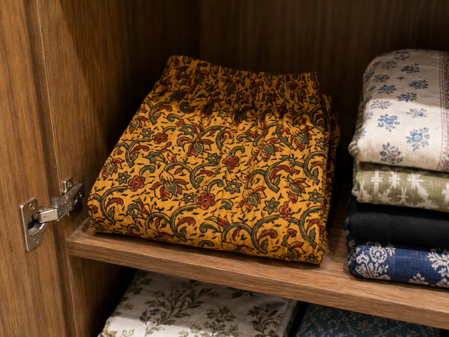 Haldi Ajrakh Comfort Cotton Pants