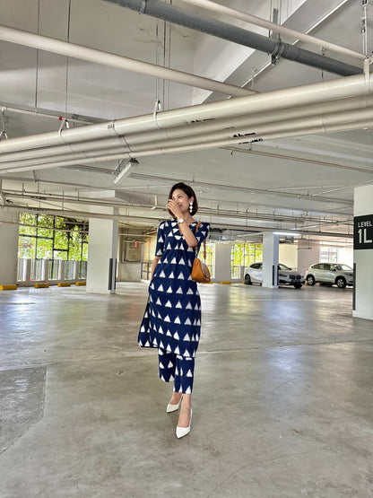 Vaayu Indigo Co-ord Set