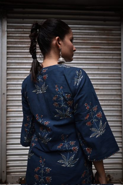 Fidaa Indigo Ajrakh Co-ord Set