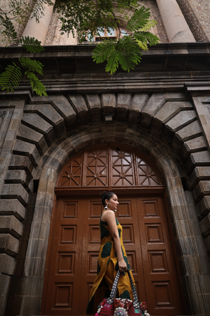Saaya Haldi Ajrakh Co-ord Set