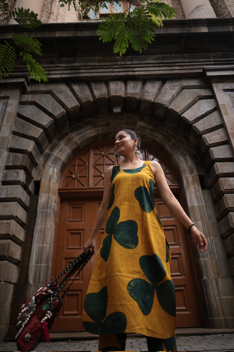 Saaya Haldi Ajrakh Co-ord Set