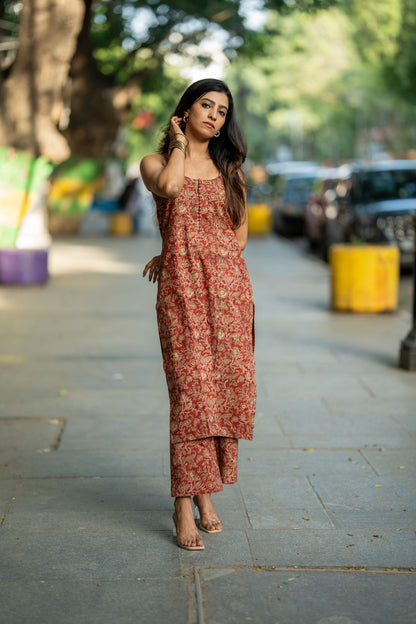 Varnam Madder Kalamkari Co-ord Set