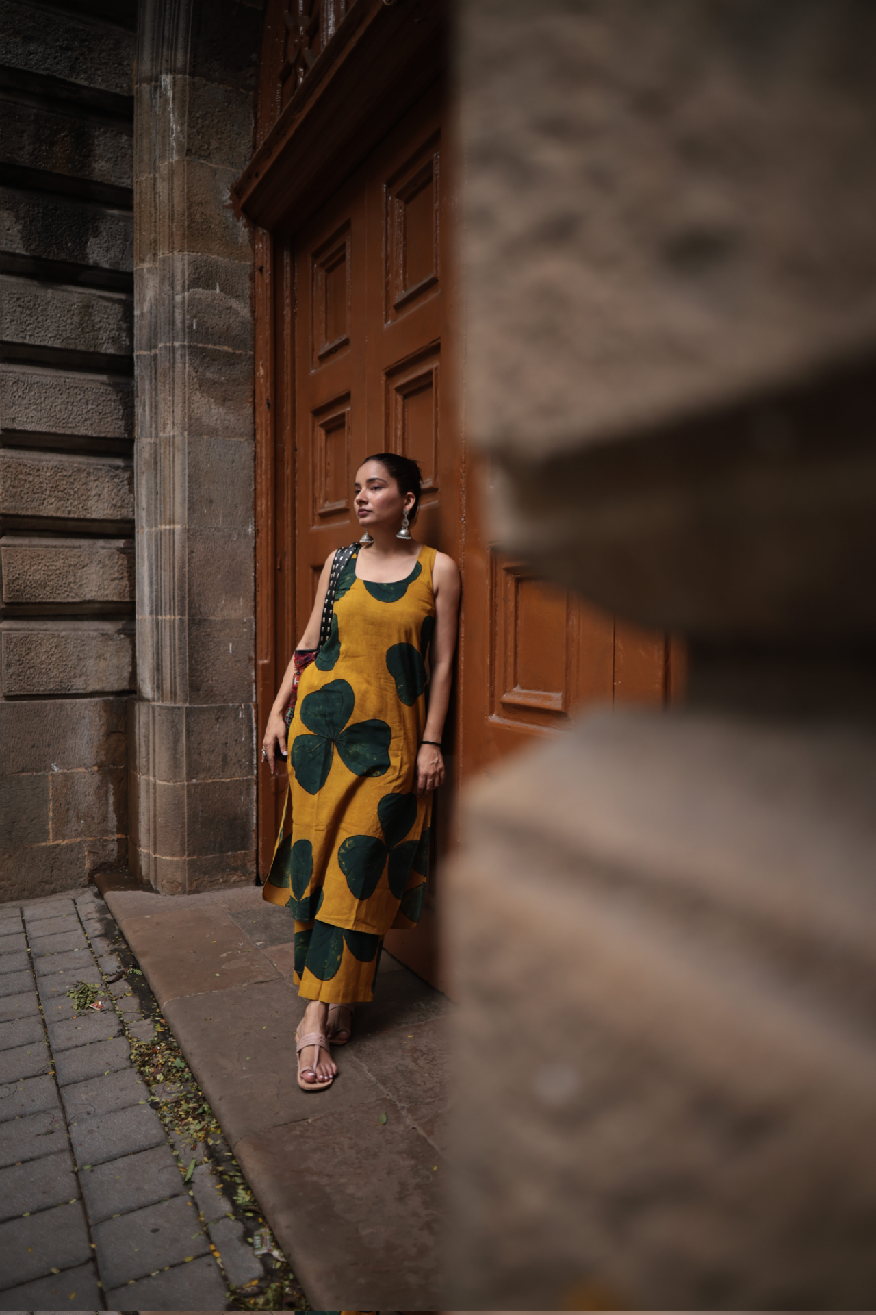 Saaya Haldi Ajrakh Co-ord Set