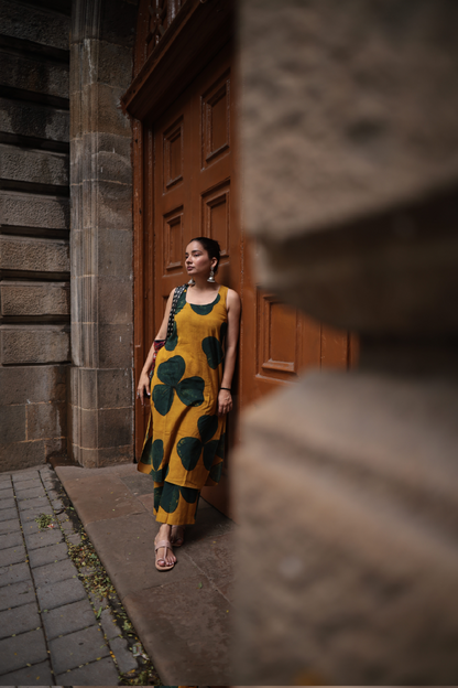 Saaya Haldi Ajrakh Co-ord Set