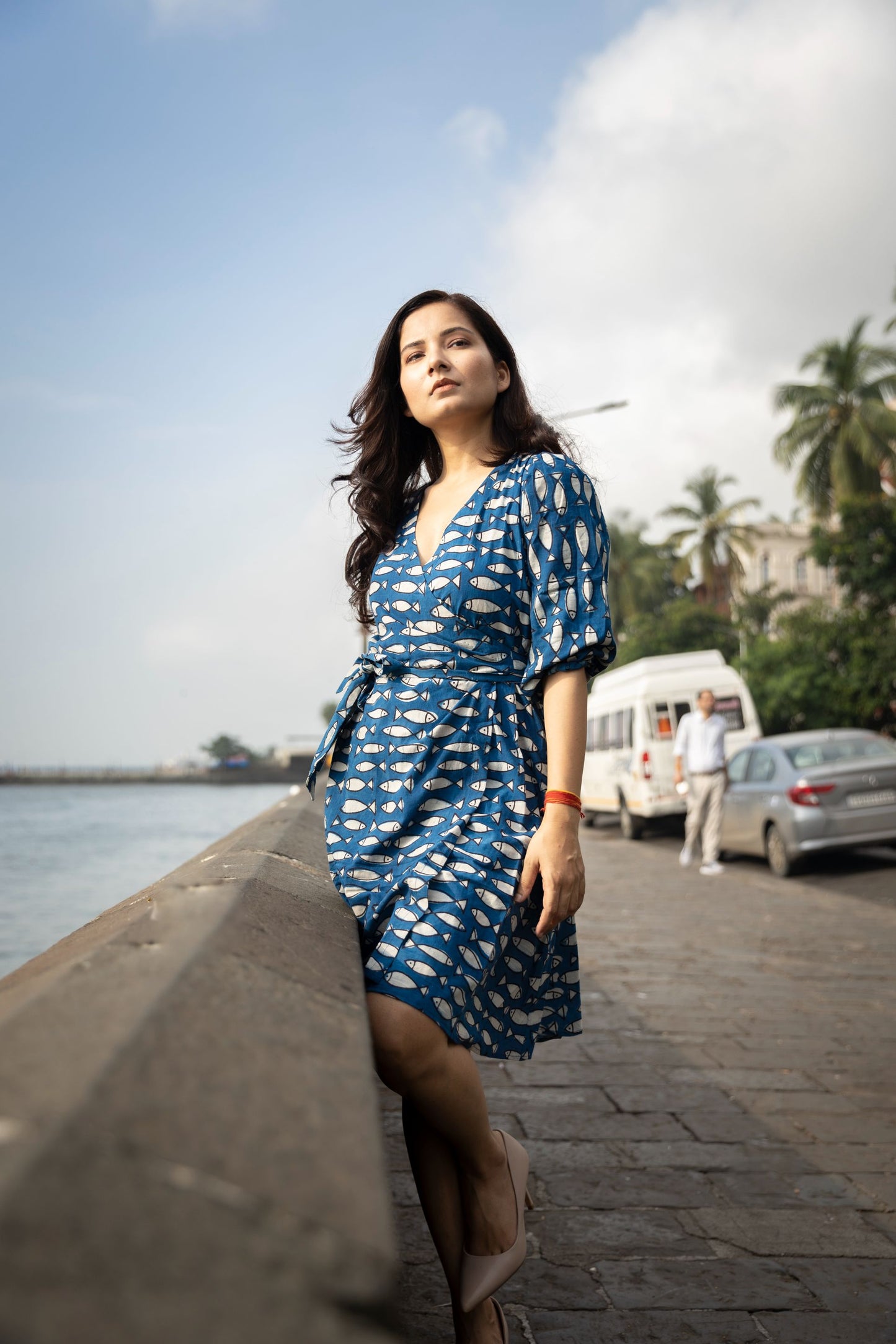 Bali Indigo Wrap Dress