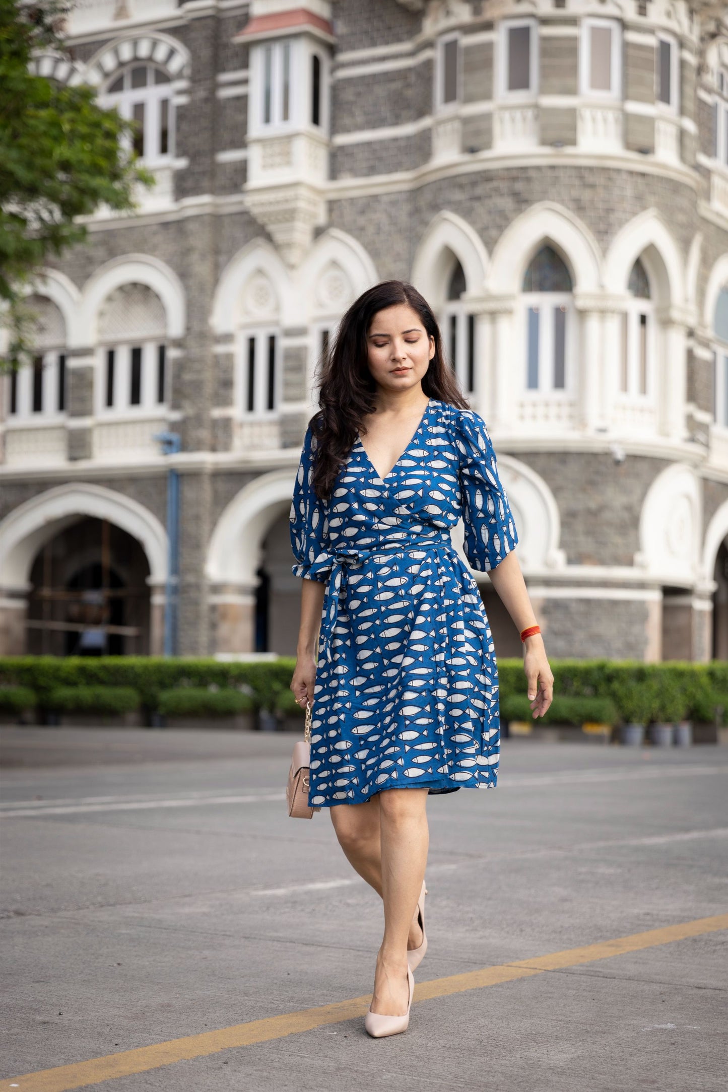Bali Indigo Wrap Dress