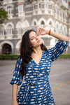 Bali Indigo Wrap Dress