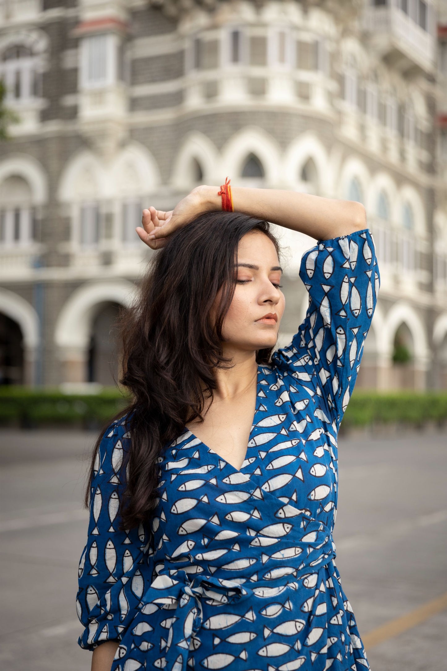 Bali Indigo Wrap Dress