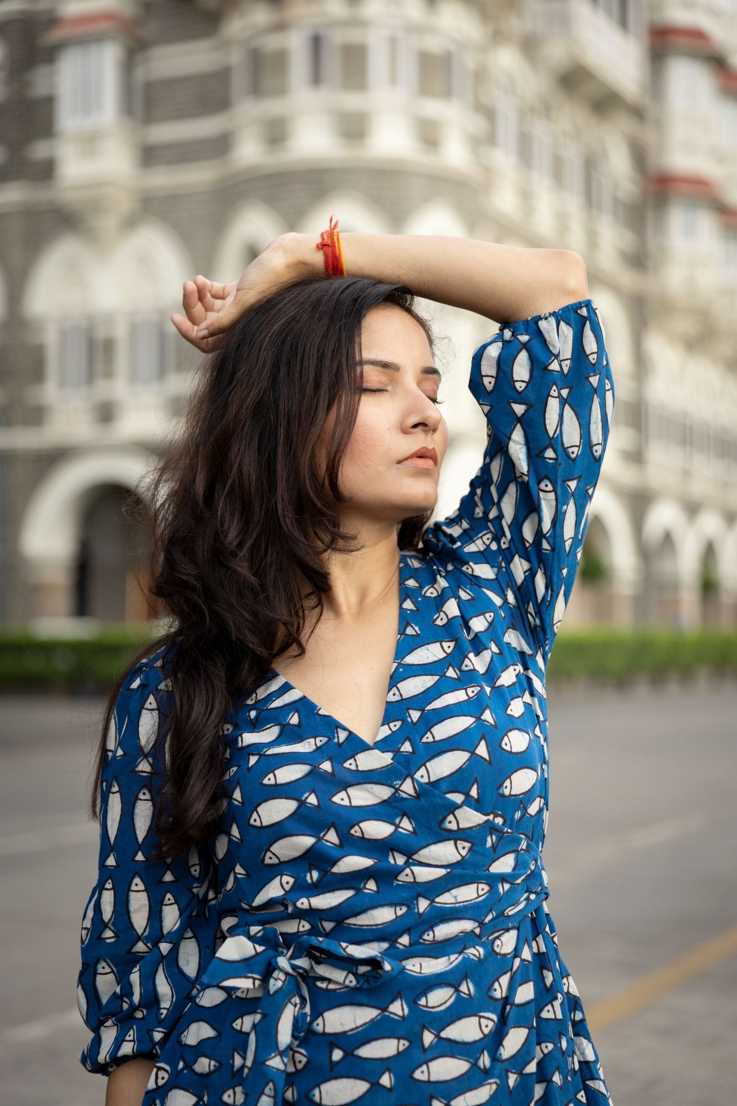 Bali Indigo Wrap Dress
