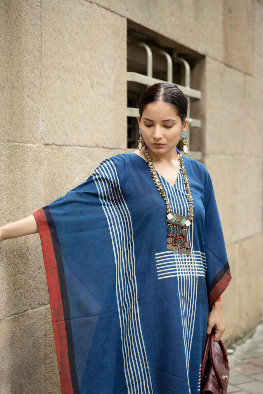 Sur Indigo Kaftan