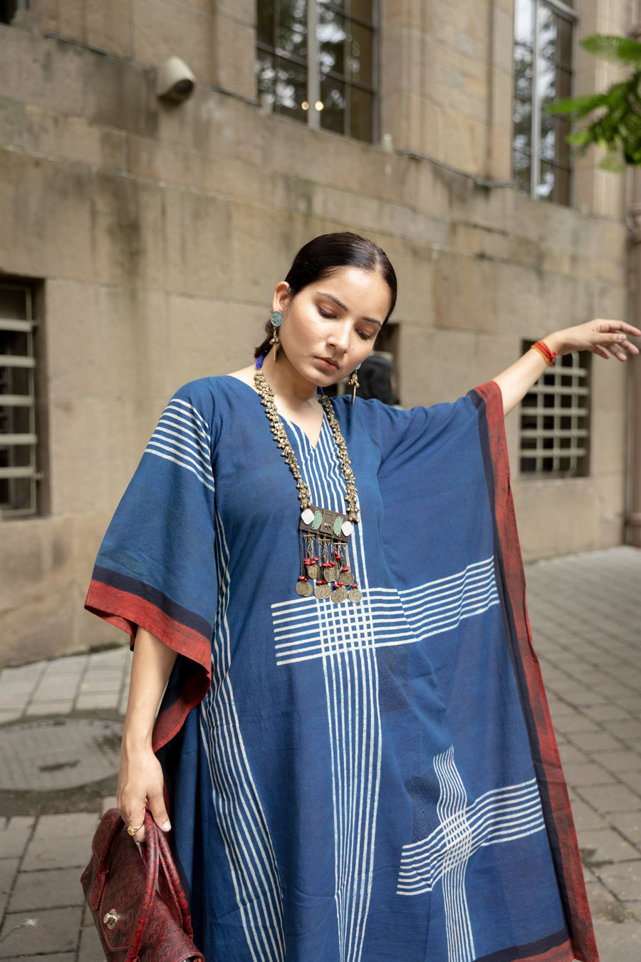 Sur Indigo Kaftan