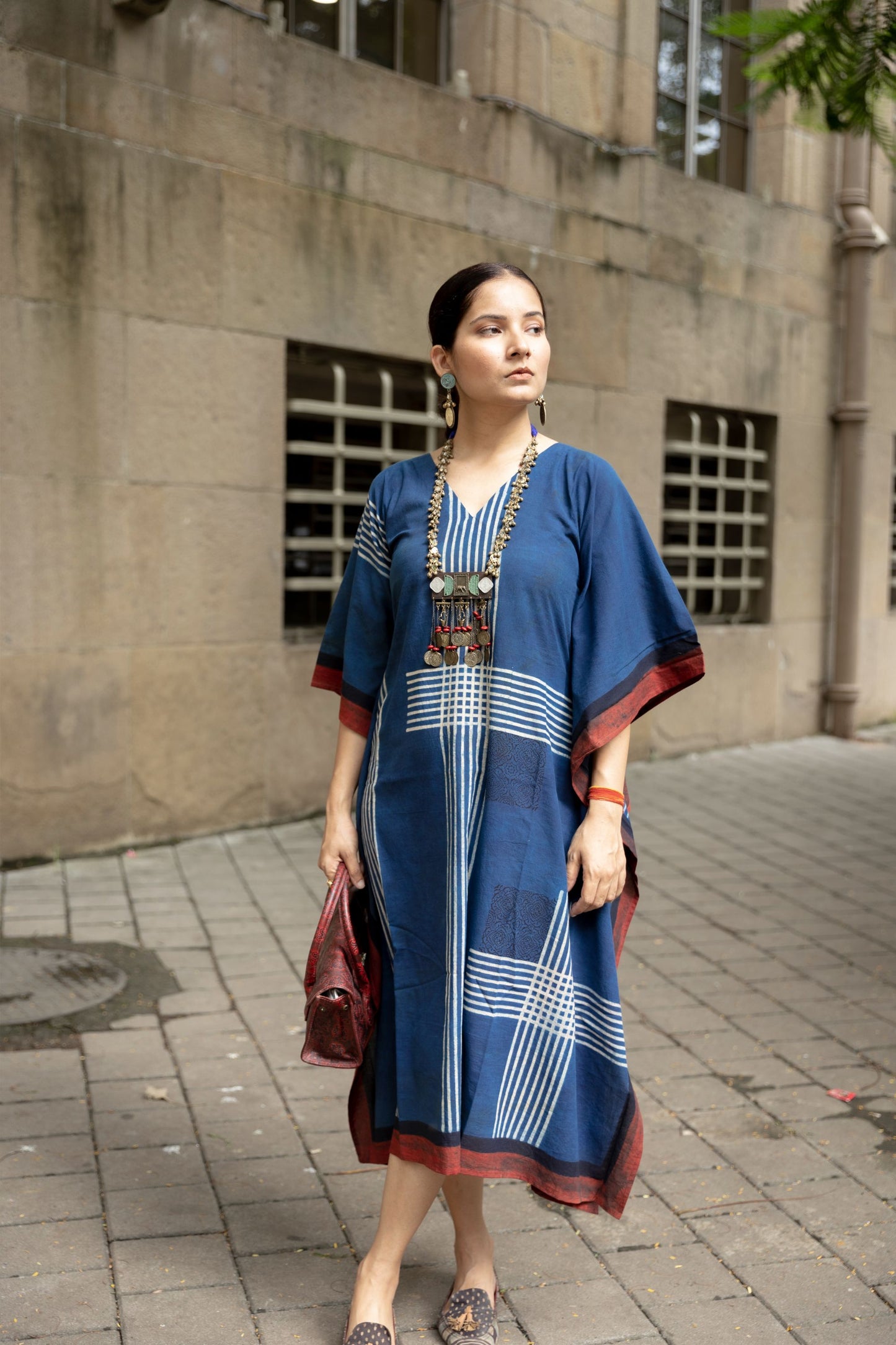 Sur Indigo Kaftan