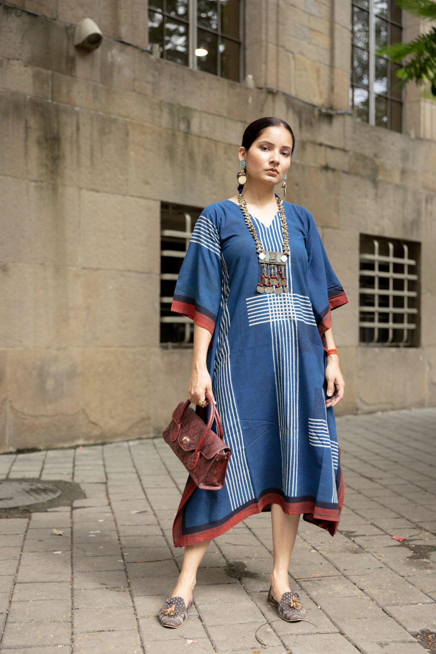 Sur Indigo Kaftan