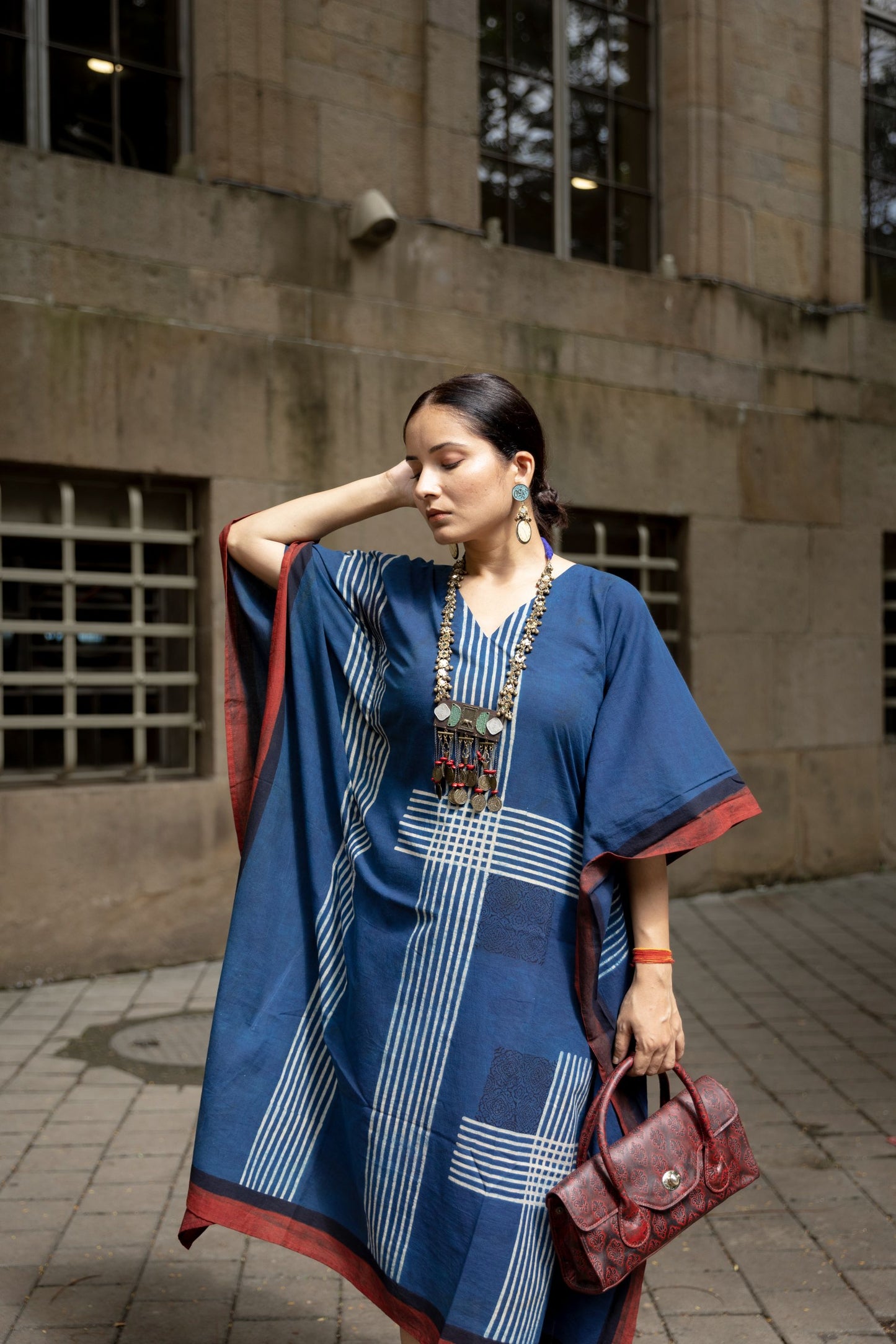 Sur Indigo Kaftan