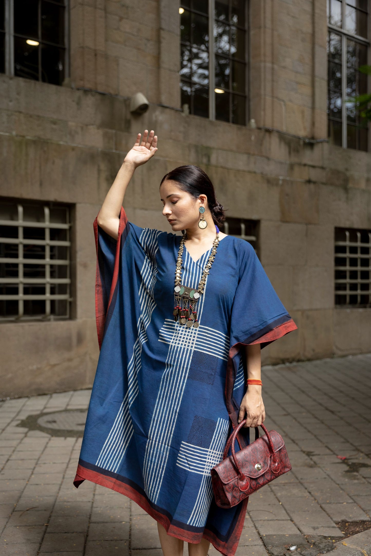 Sur Indigo Kaftan