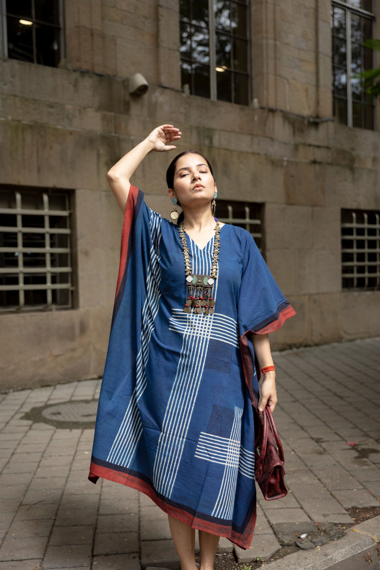 Sur Indigo Kaftan