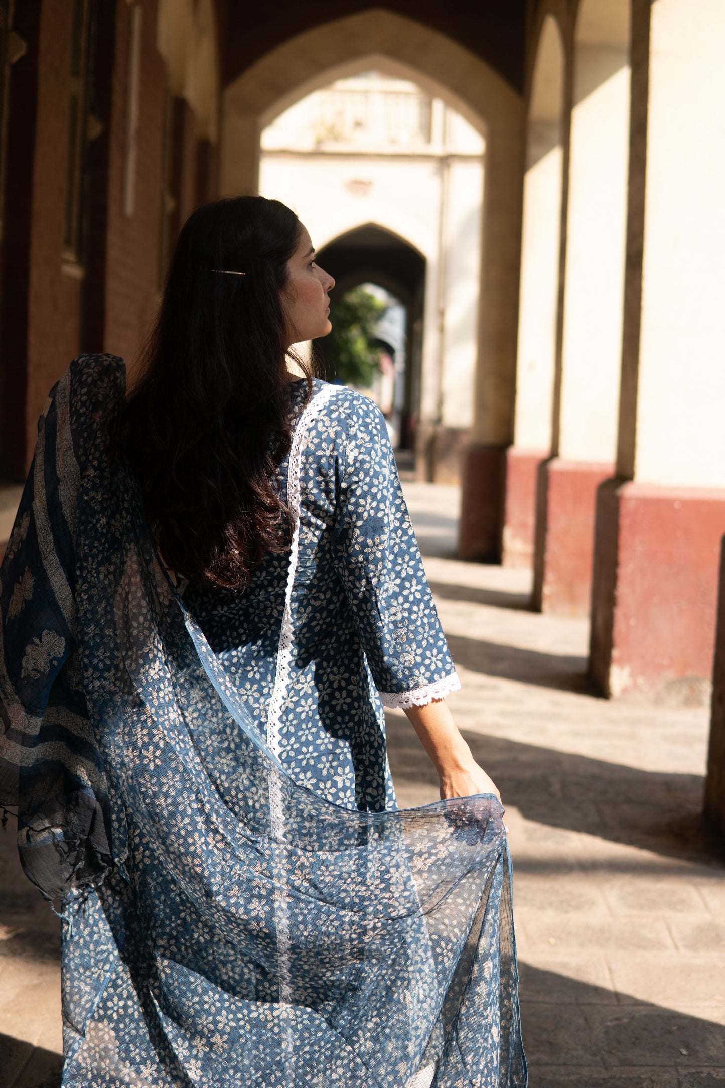 Saaz Indigo Kalidaar