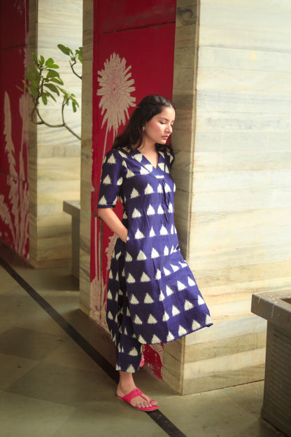 Vaayu Indigo Co-ord Set