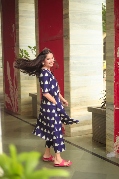 Vaayu Indigo Co-ord Set