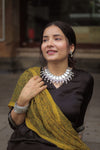 Yellow Kota Cotton Ajrakh dupatta