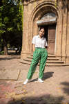 Blue Ikat Mercerised Lazy Pants