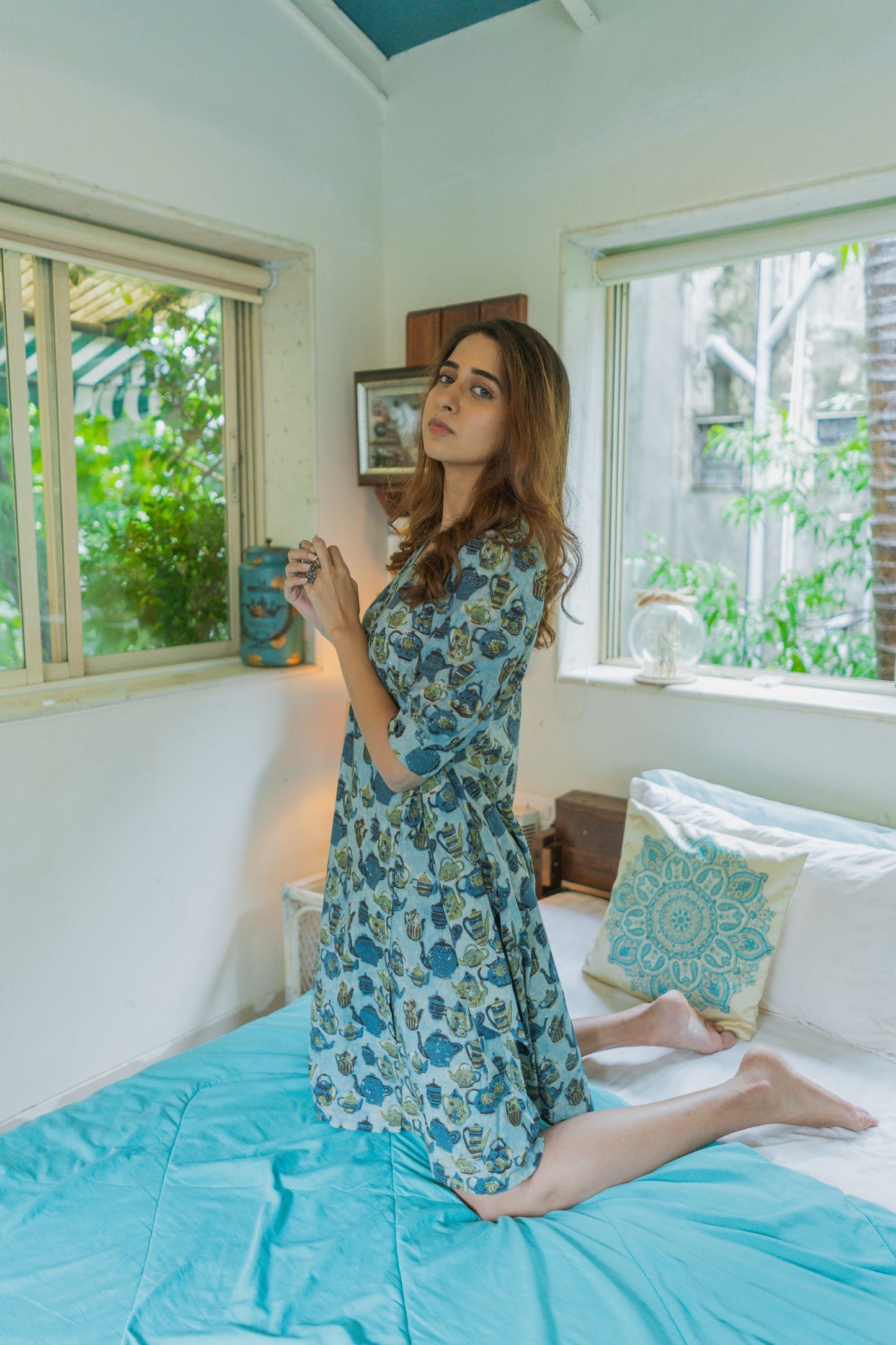 Baga Indigo Wrap Dress