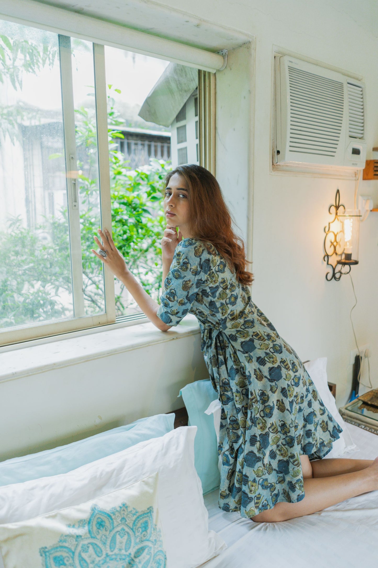 Baga Indigo Wrap Dress