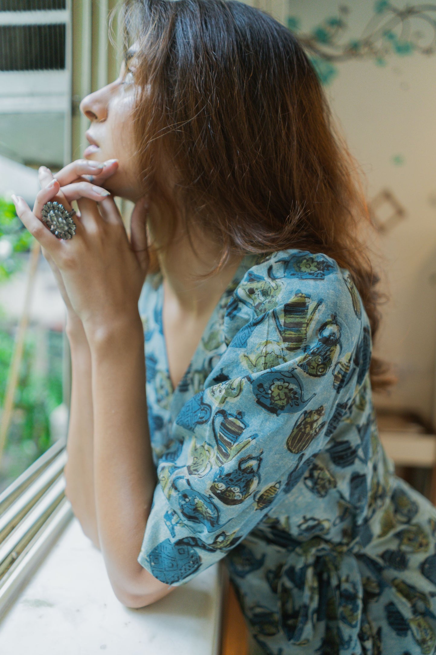Baga Indigo Wrap Dress
