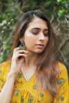 Mira Yellow Ajrakh Kurta Pant Set WITHOUT Dupatta