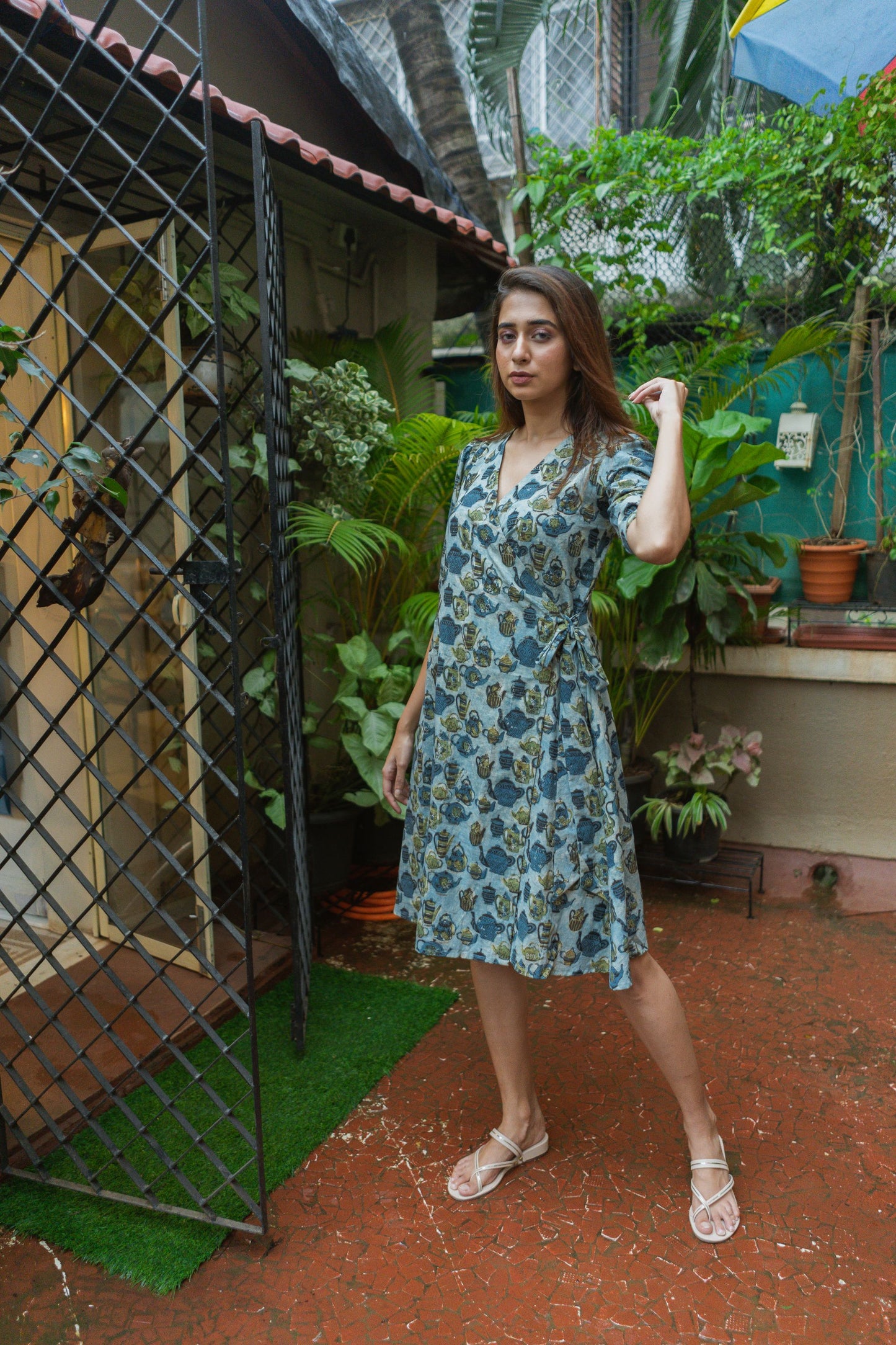 Baga Indigo Wrap Dress